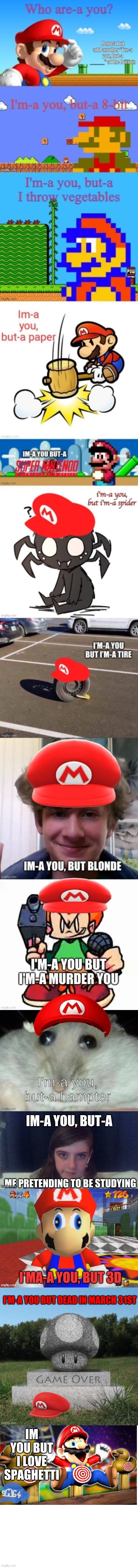 IM YOU BUT I LOVE SPAGHETTI | made w/ Imgflip meme maker