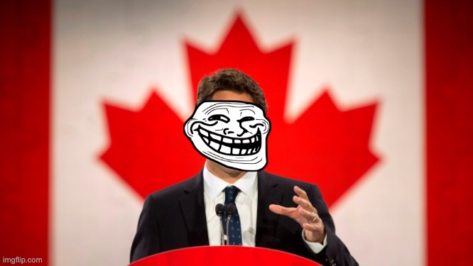 Justin-troll-deau | image tagged in justin trudeau | made w/ Imgflip meme maker