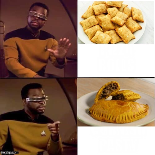 Geordi LaForge Food Blank Meme Template