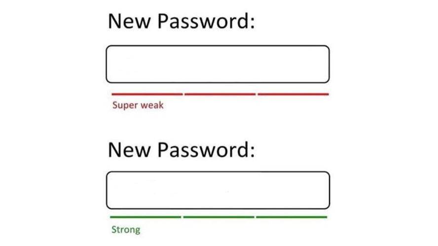 New password. Strong password. Password weak password. Надпись Вронг пассворд. Itsnotbayron password.