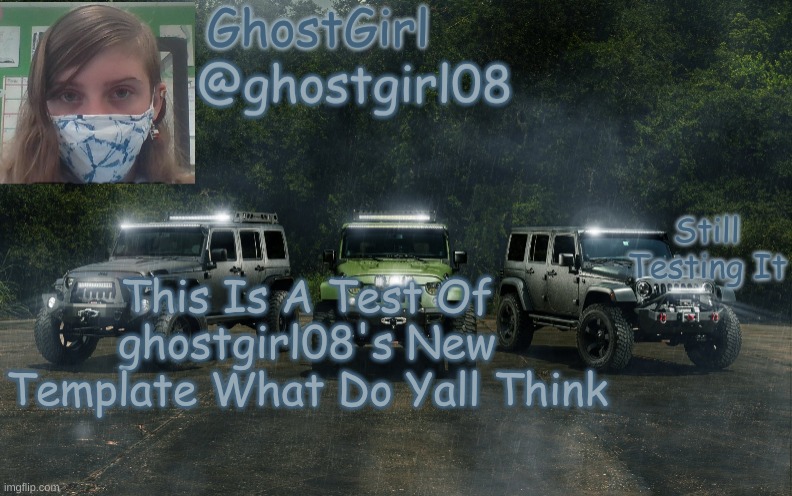GhostGirl08 Temp | Still Testing It; This Is A Test Of ghostgirl08's New Template What Do Yall Think | made w/ Imgflip meme maker