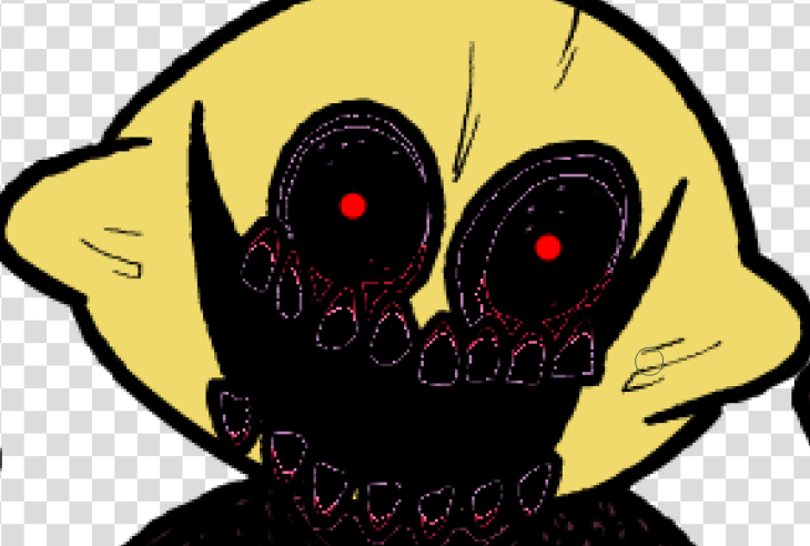 High Quality scary lemon demon monster Blank Meme Template