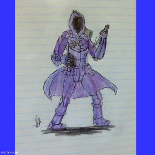 drawkill purple guy! (not my idea, just a copy of it on paper) | image tagged in fnaf,purple guy,art | made w/ Imgflip meme maker