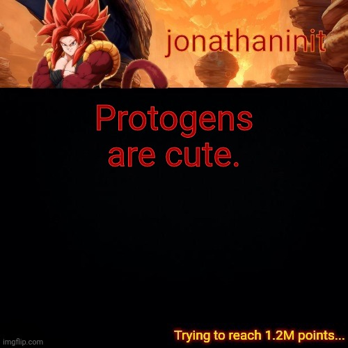 jonathaninit (reaching 1.2M points) | Protogens are cute. | image tagged in jonathaninit reaching 1 2m points | made w/ Imgflip meme maker