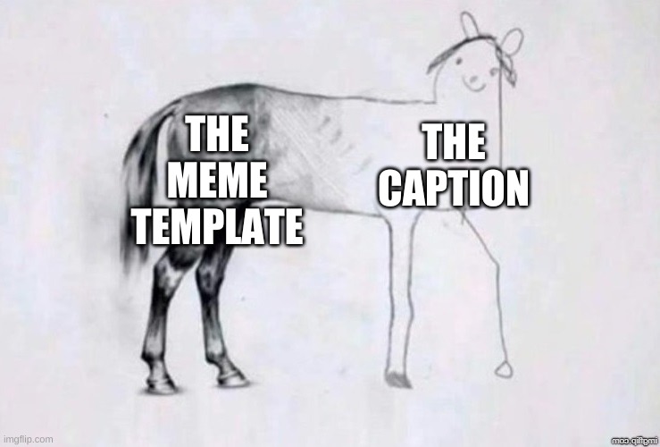 Horse Drawing Meme Template