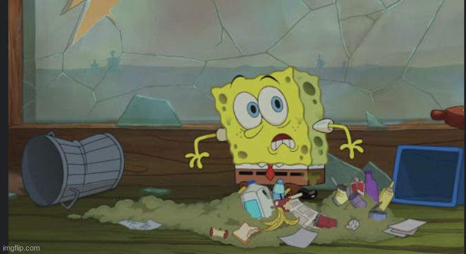 Spongebob looking in the trash | image tagged in spongebob,memes | made w/ Imgflip meme maker