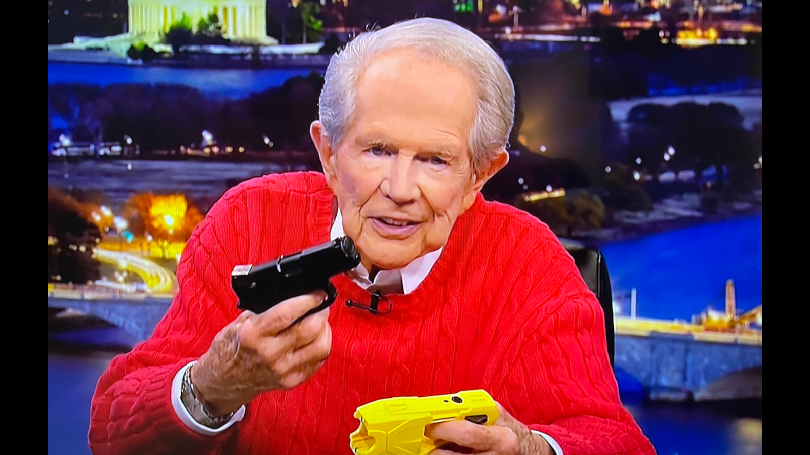 High Quality Pat Robertson Blank Meme Template