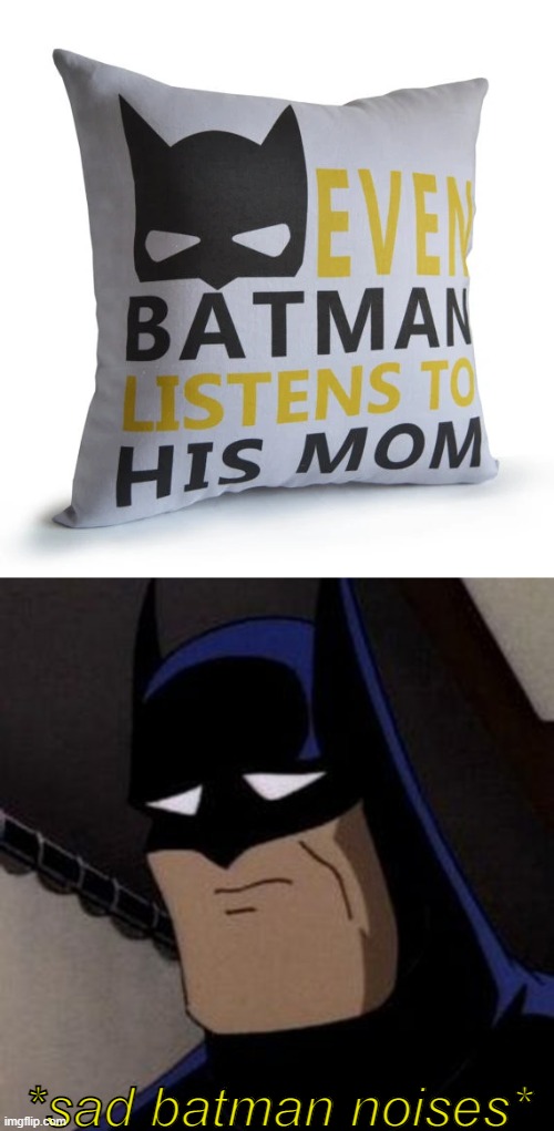 batman's parents died lol | *sad batman noises* | image tagged in sad batman | made w/ Imgflip meme maker