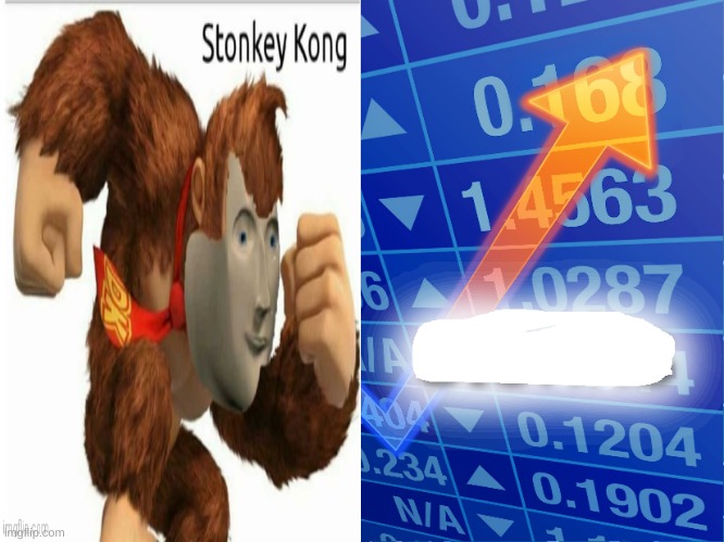 stonkey kong | image tagged in empty stonks | made w/ Imgflip meme maker