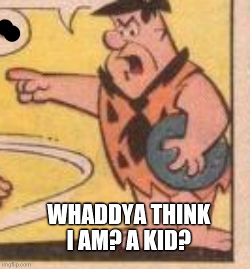 WHADDYA THINK I AM? A KID? | made w/ Imgflip meme maker
