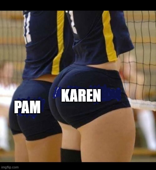 KAREN; PAM | image tagged in funny | made w/ Imgflip meme maker