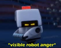 High Quality Visible Robot Anger Blank Meme Template