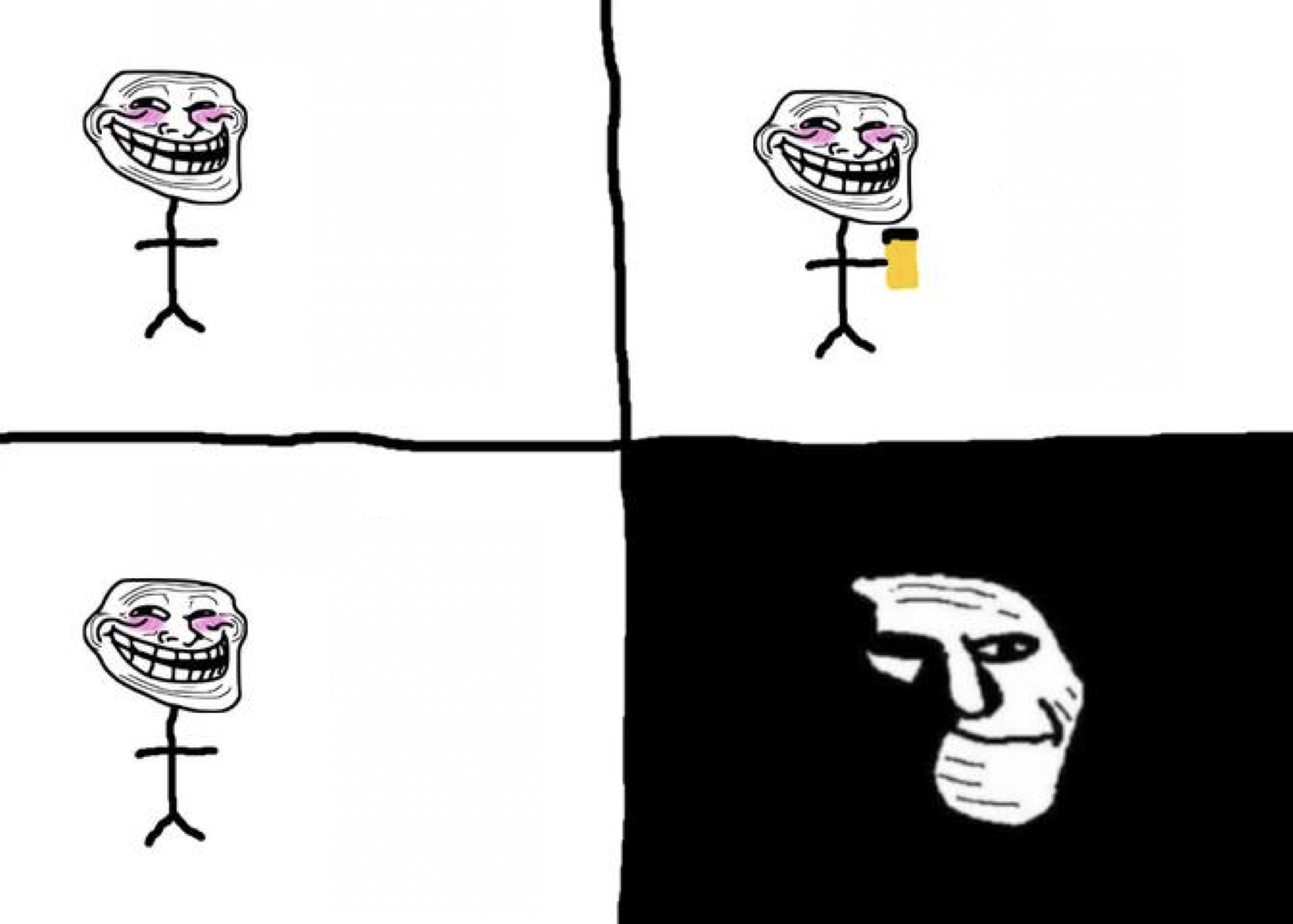 Troll face pill time Blank Template Imgflip