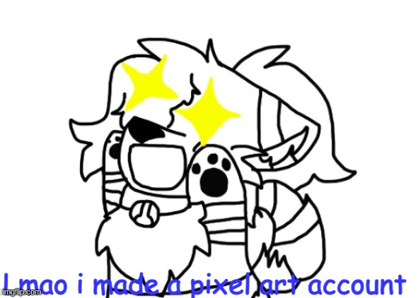 https://www.pixilart.com/captainfurry/gallery | Lmao i made a pixel art account | image tagged in reach for the stars cloud | made w/ Imgflip meme maker