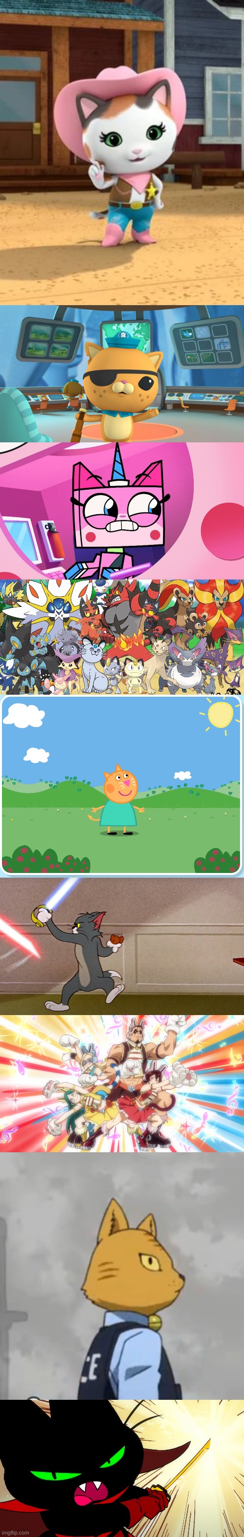 what is up with me. how come from the majority of the shows i have watched, my favorite character(s) were the cat ones | made w/ Imgflip meme maker