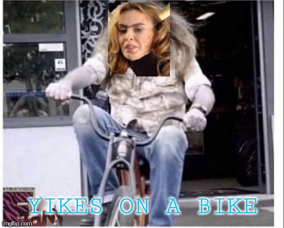 YIKES ON A BIKE | made w/ Imgflip meme maker