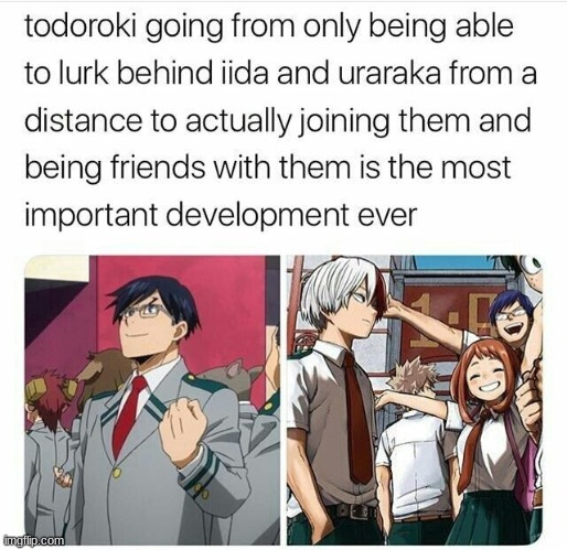 Shoto has improved a lot in the series | made w/ Imgflip meme maker