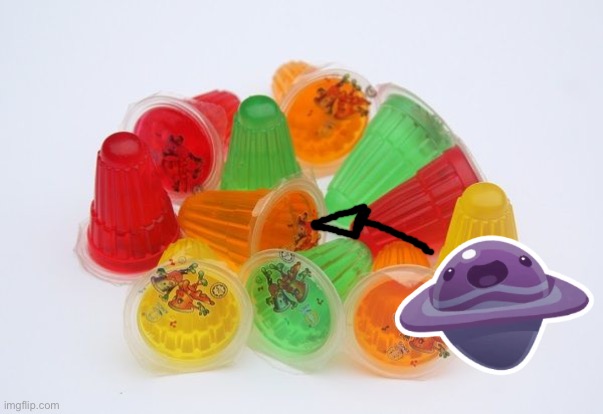 NGL this slime reminded me of those cup jellies. | made w/ Imgflip meme maker
