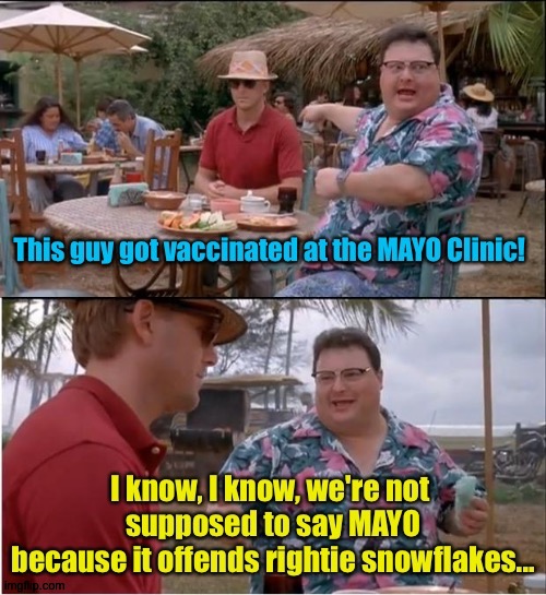 MAYO Clinic is offensive? | image tagged in nobody cares | made w/ Imgflip meme maker