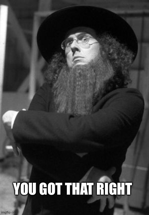 Weird Al Amish | YOU GOT THAT RIGHT | image tagged in weird al amish | made w/ Imgflip meme maker
