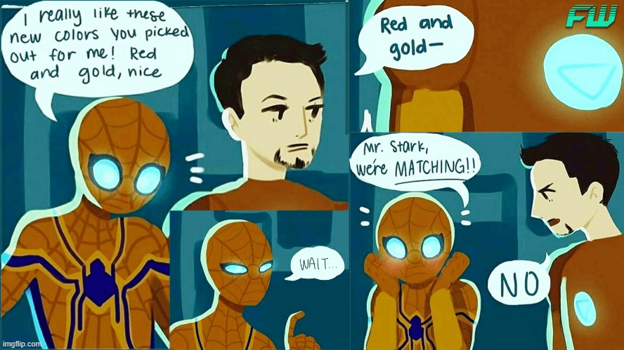 he can't even let him take a break | image tagged in spiderman,spiderman peter parker,iron man | made w/ Imgflip meme maker