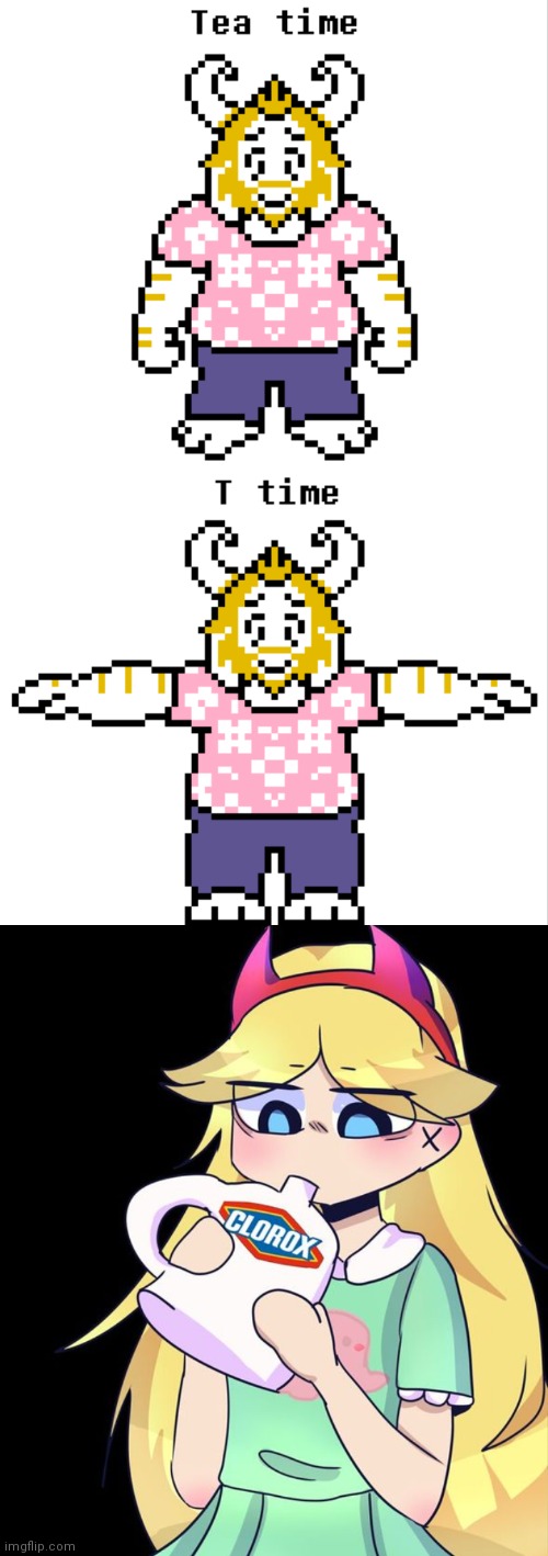 Insert clever title | image tagged in asgore,svtfoe,undertale,t pose | made w/ Imgflip meme maker