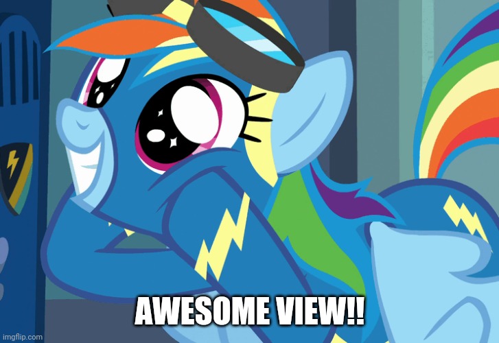AWESOME VIEW!! | made w/ Imgflip meme maker