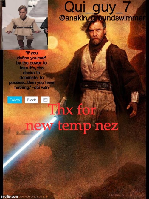 Ye thx | Thx for new temp nez | image tagged in qui guy temp 3 from nez,new template | made w/ Imgflip meme maker