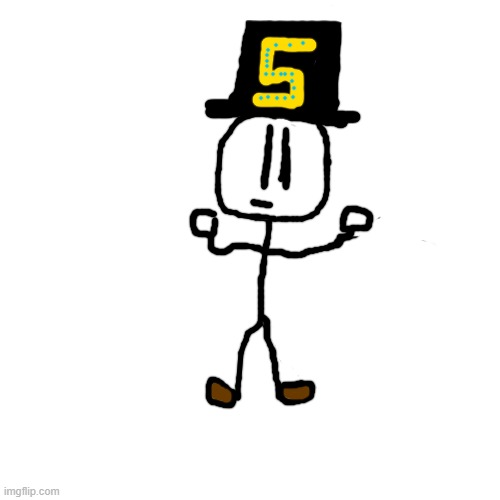 My Henry Stickmin drawing (Don't Judge the Hands I made I can't draw hands ok?!) | image tagged in memes,blank transparent square,henry stickmin | made w/ Imgflip meme maker