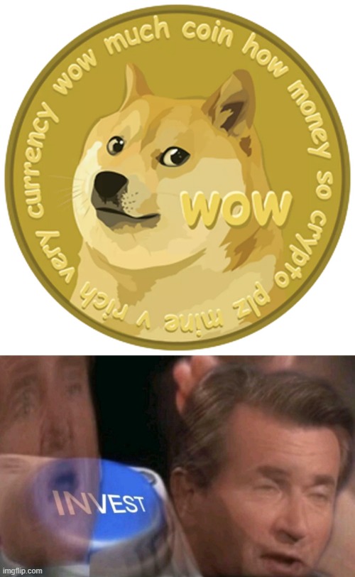 Invest | image tagged in invest,dogecoin,doge | made w/ Imgflip meme maker