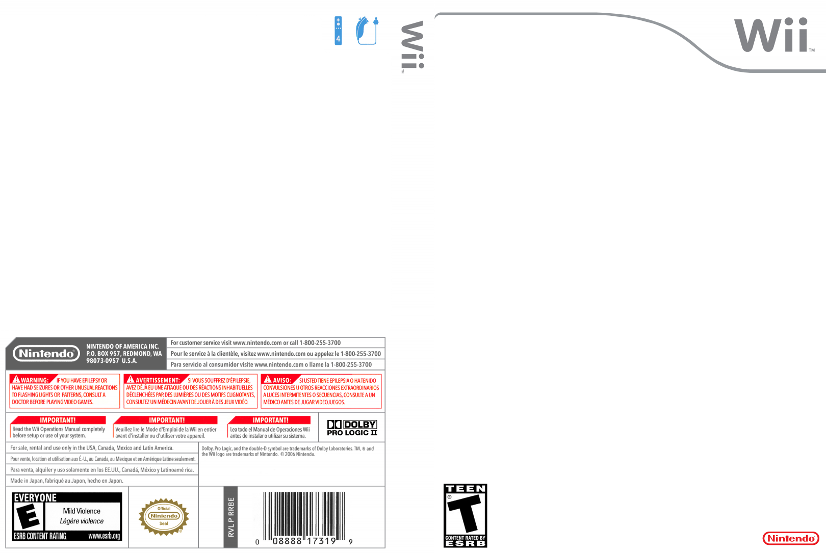 High Quality Wii box art Blank Meme Template