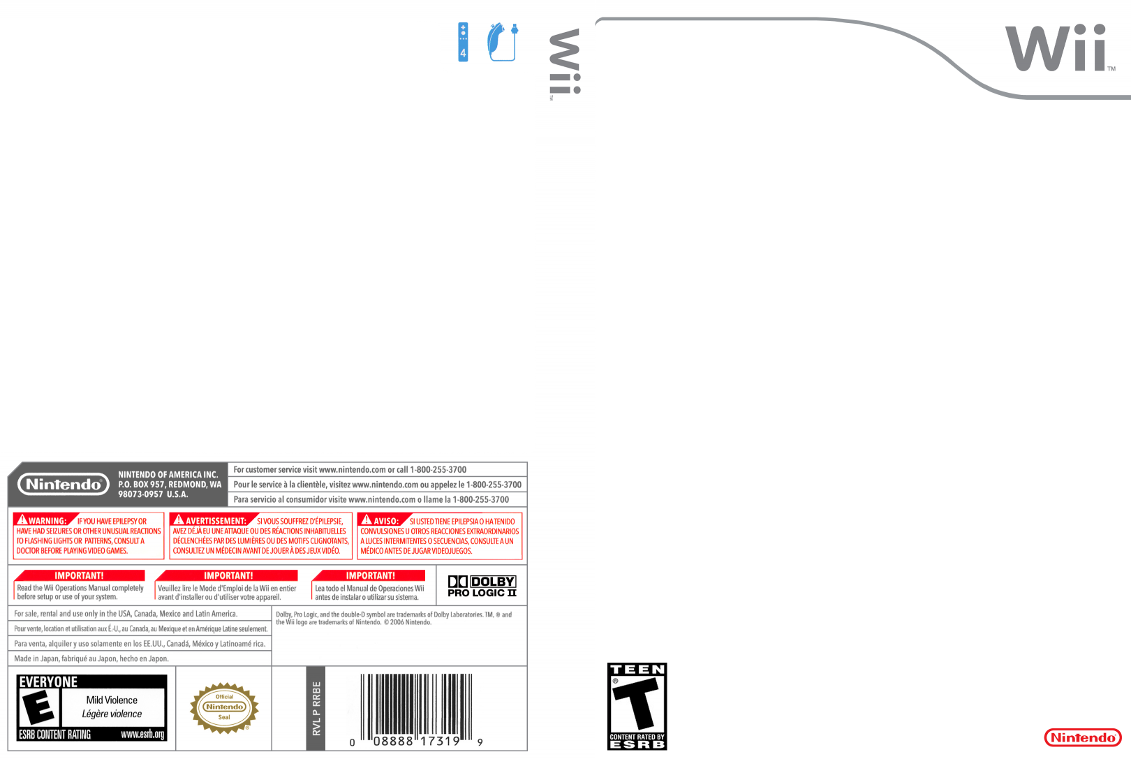 Wii box art Blank Meme Template