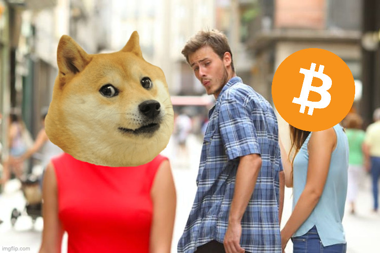 Distracted Crypto | image tagged in memes,distracted boyfriend | made w/ Imgflip meme maker