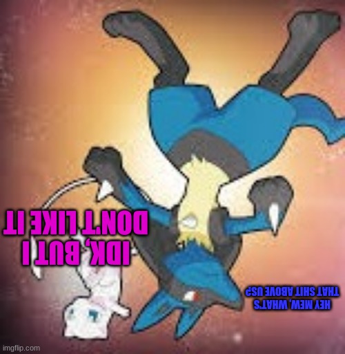 what's that shit above us lucario | image tagged in what's that shit above us lucario | made w/ Imgflip meme maker