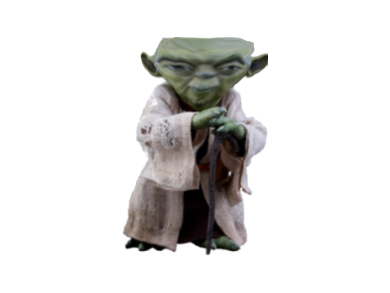 High Quality Big Brain Yoda Blank Meme Template