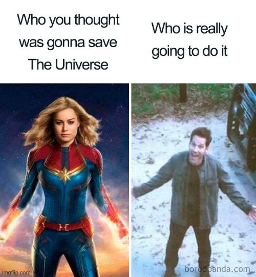 This way is better | image tagged in marvel,ant man | made w/ Imgflip meme maker