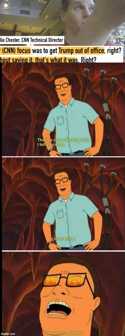 Dang it Bobby they got us | image tagged in american hank hill,cnn,political meme,mainstream media | made w/ Imgflip meme maker