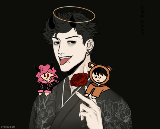 Razz X Heaven... (Don’t kill me) | image tagged in heavens oc | made w/ Imgflip meme maker
