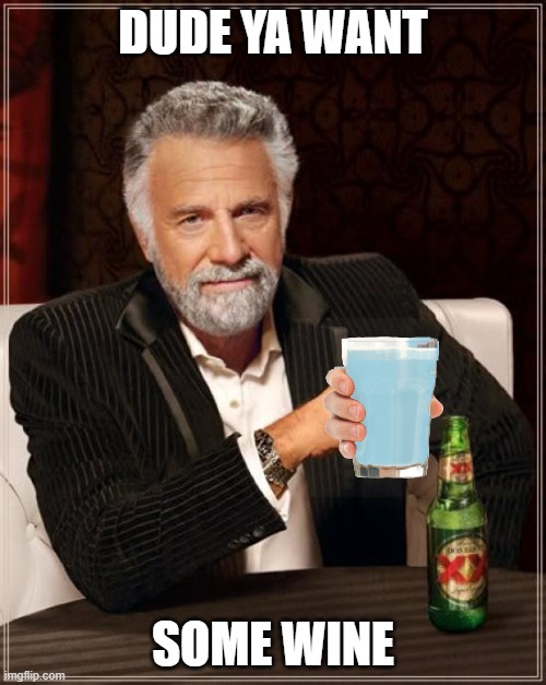 Wine | DUDE YA WANT; SOME WINE | image tagged in memes,the most interesting man in the world | made w/ Imgflip meme maker