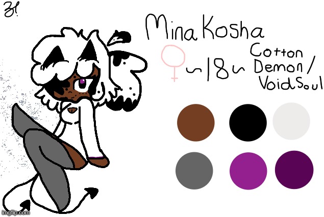 New OC! This is Mina :D | image tagged in mina | made w/ Imgflip meme maker