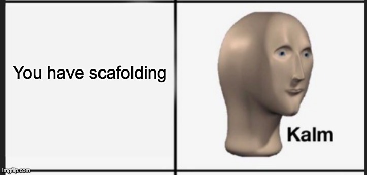 You have scafolding | made w/ Imgflip meme maker