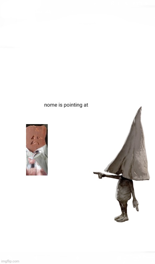 Nome pointing | image tagged in nome pointing | made w/ Imgflip meme maker