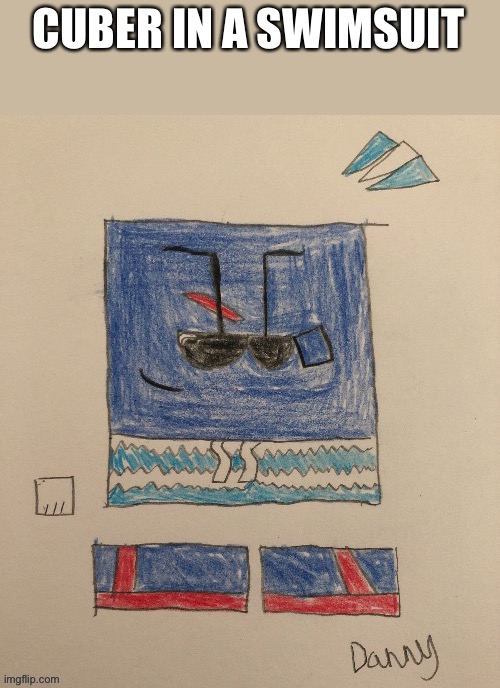 CUBER IN A SWIMSUIT | made w/ Imgflip meme maker
