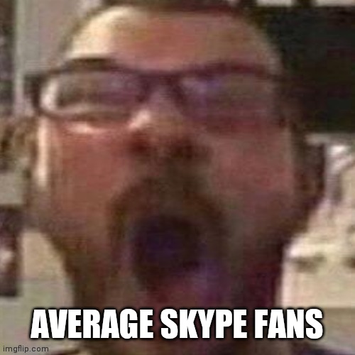 AVERAGE SKYPE FANS | made w/ Imgflip meme maker