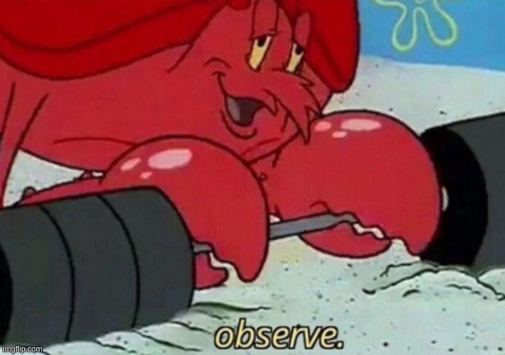 Observe spongebob | image tagged in observe spongebob | made w/ Imgflip meme maker