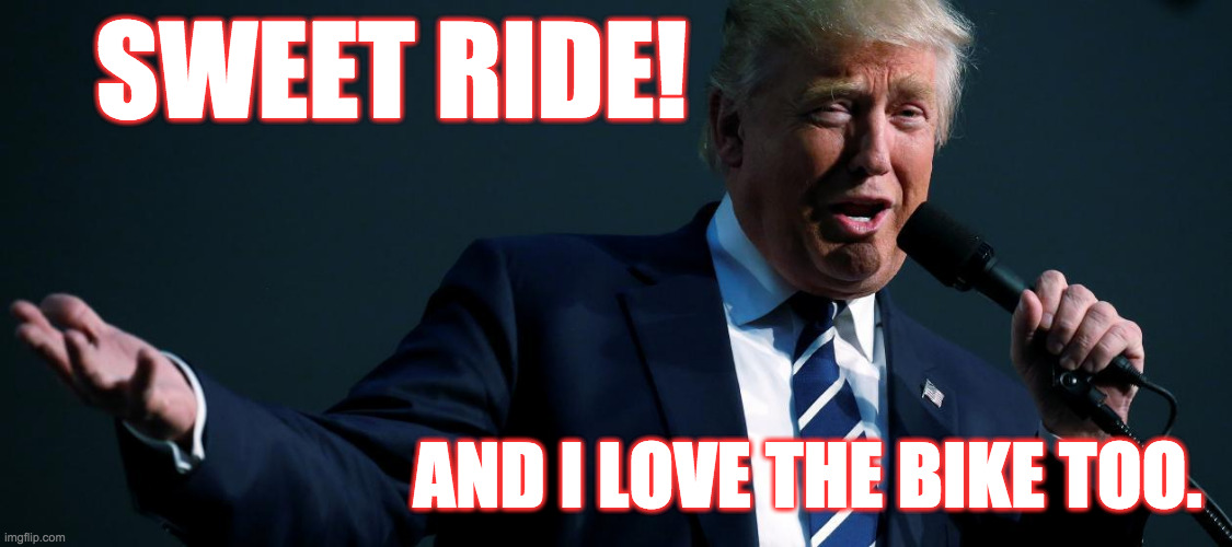 I'm just a gigolo | SWEET RIDE! AND I LOVE THE BIKE TOO. | image tagged in i'm just a gigolo | made w/ Imgflip meme maker