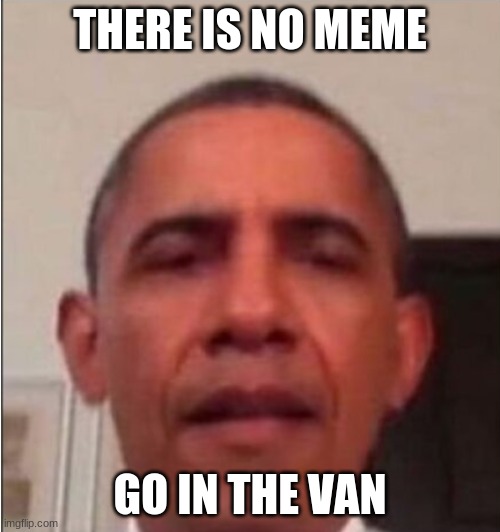There is no meme template | THERE IS NO MEME; GO IN THE VAN | image tagged in there is no meme template | made w/ Imgflip meme maker