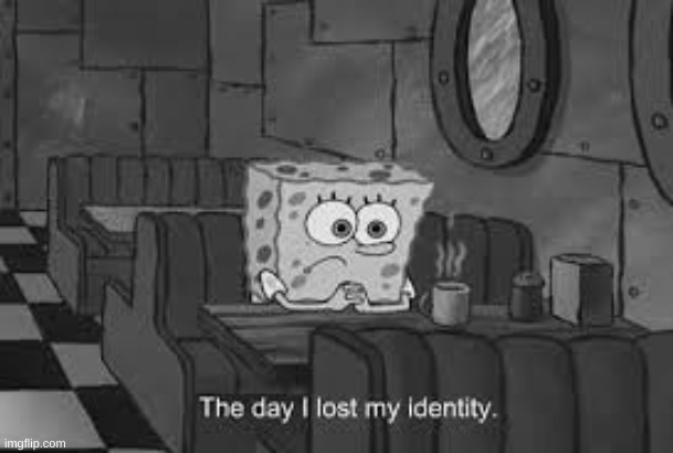 The day I lost my identity | image tagged in the day i lost my identity | made w/ Imgflip meme maker