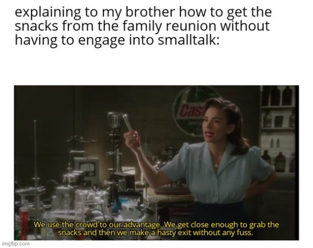 Peggy steals snaccs | image tagged in agent carter,funny,snacks,lol,peggles,peggy carter | made w/ Imgflip meme maker