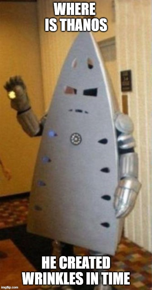 HE IS WEARING iron ARMOUR HA | made w/ Imgflip meme maker